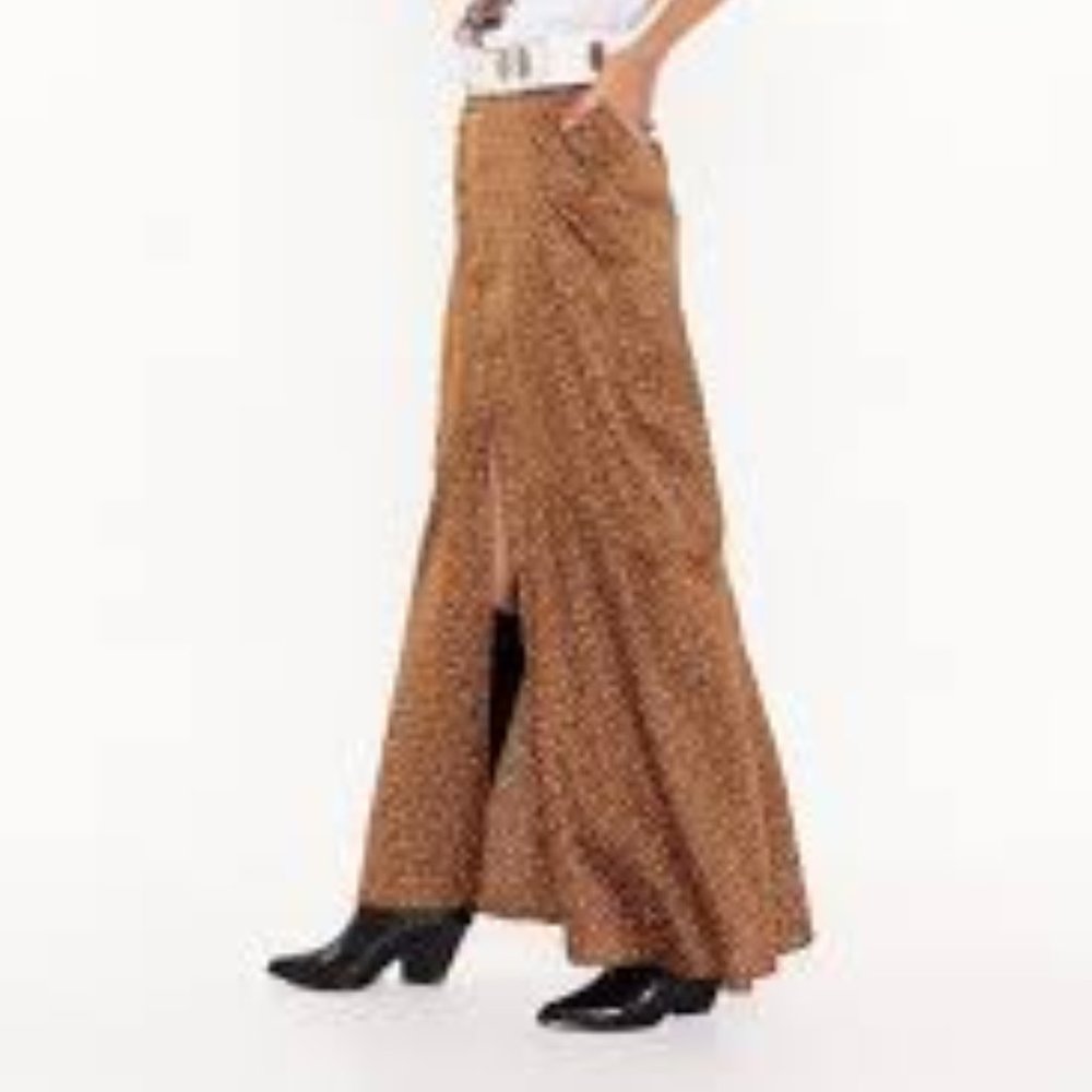 Spot Again Satin Maxi Skirt Size 2